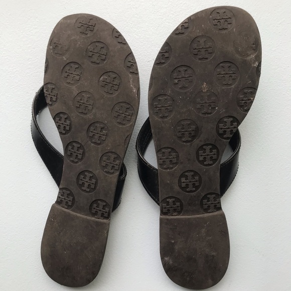 Tory Burch black patent Thora thong sandal - Picture 2 of 5